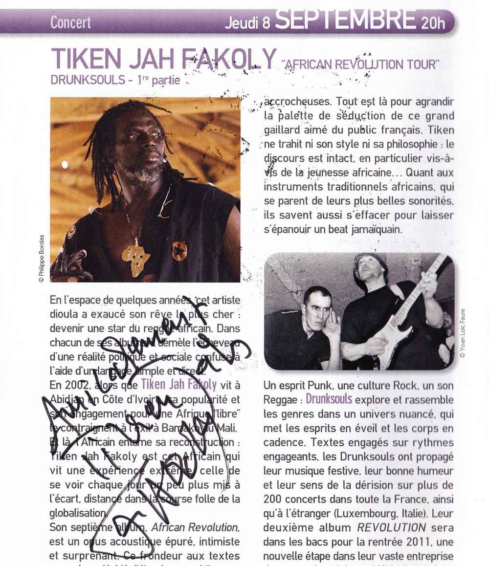 Bernard Oheix tiken-Jah-Fakoly