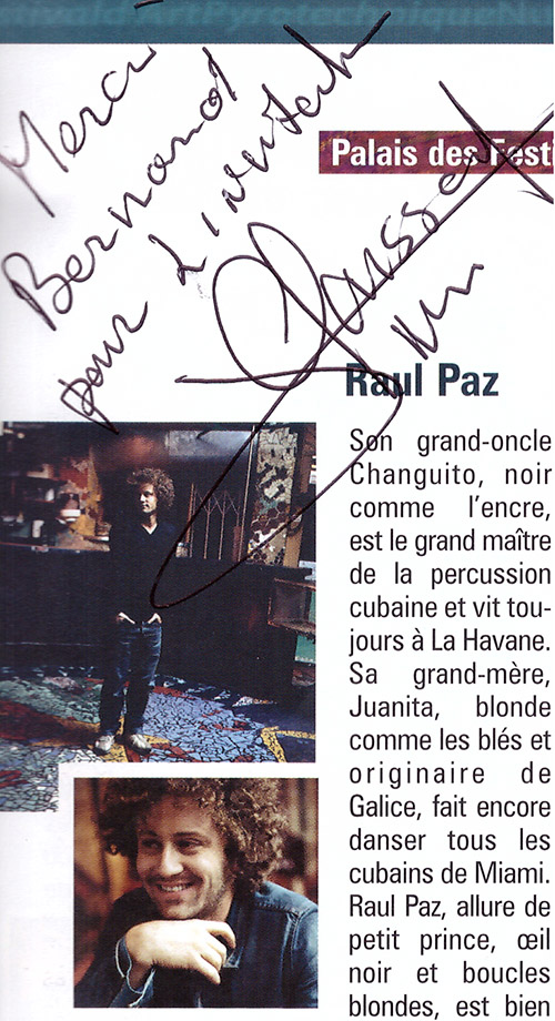 bernard oheix Raoul Paz