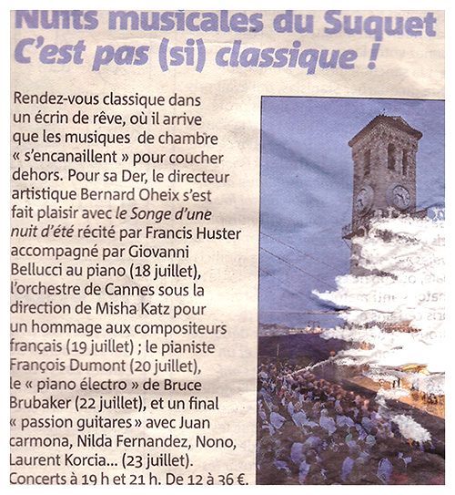 nicematin Nuits du Suquet